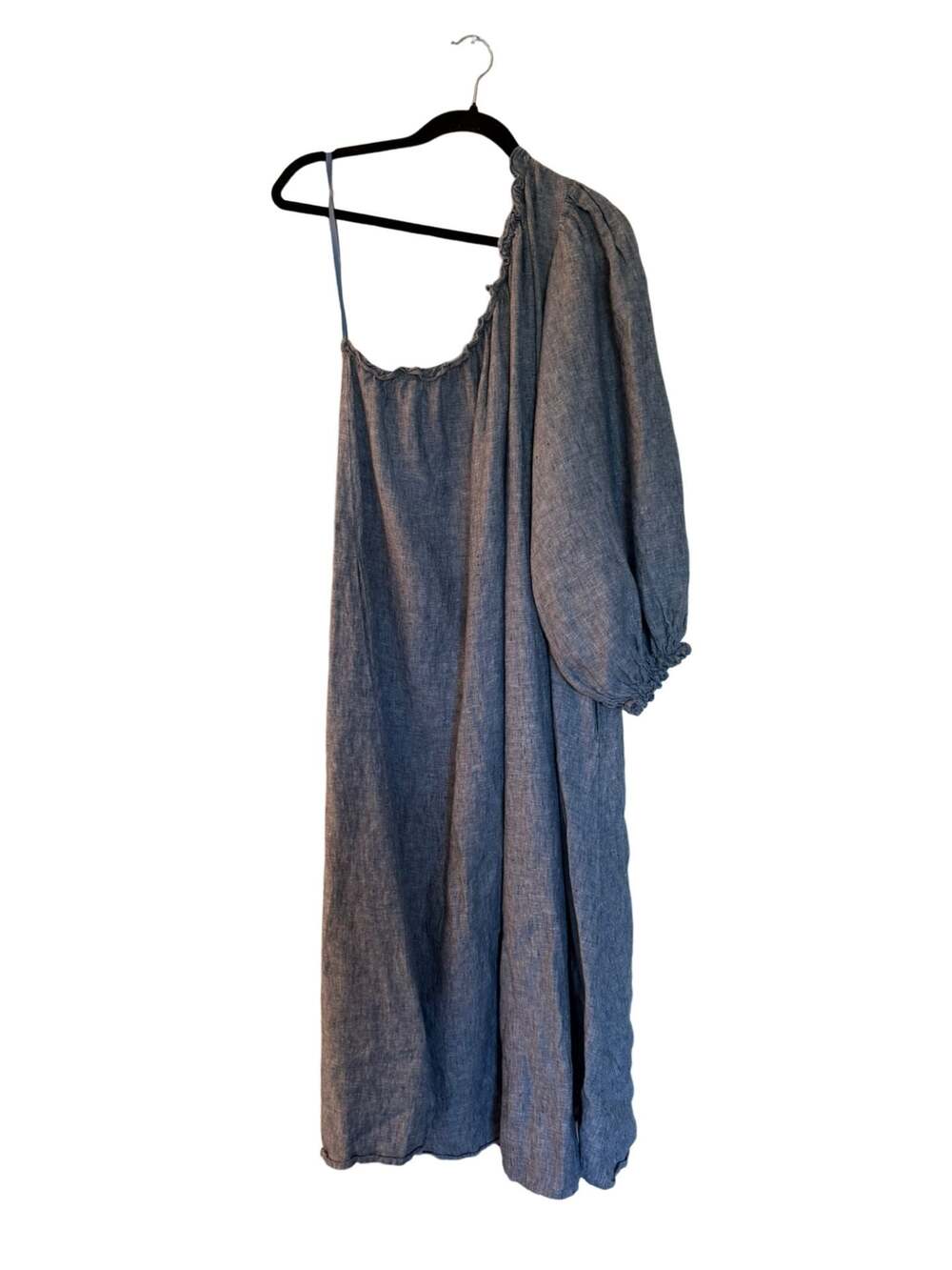 LAKE Milly One-Shoulder Linen Midi Dress - Picture 2 of 4
